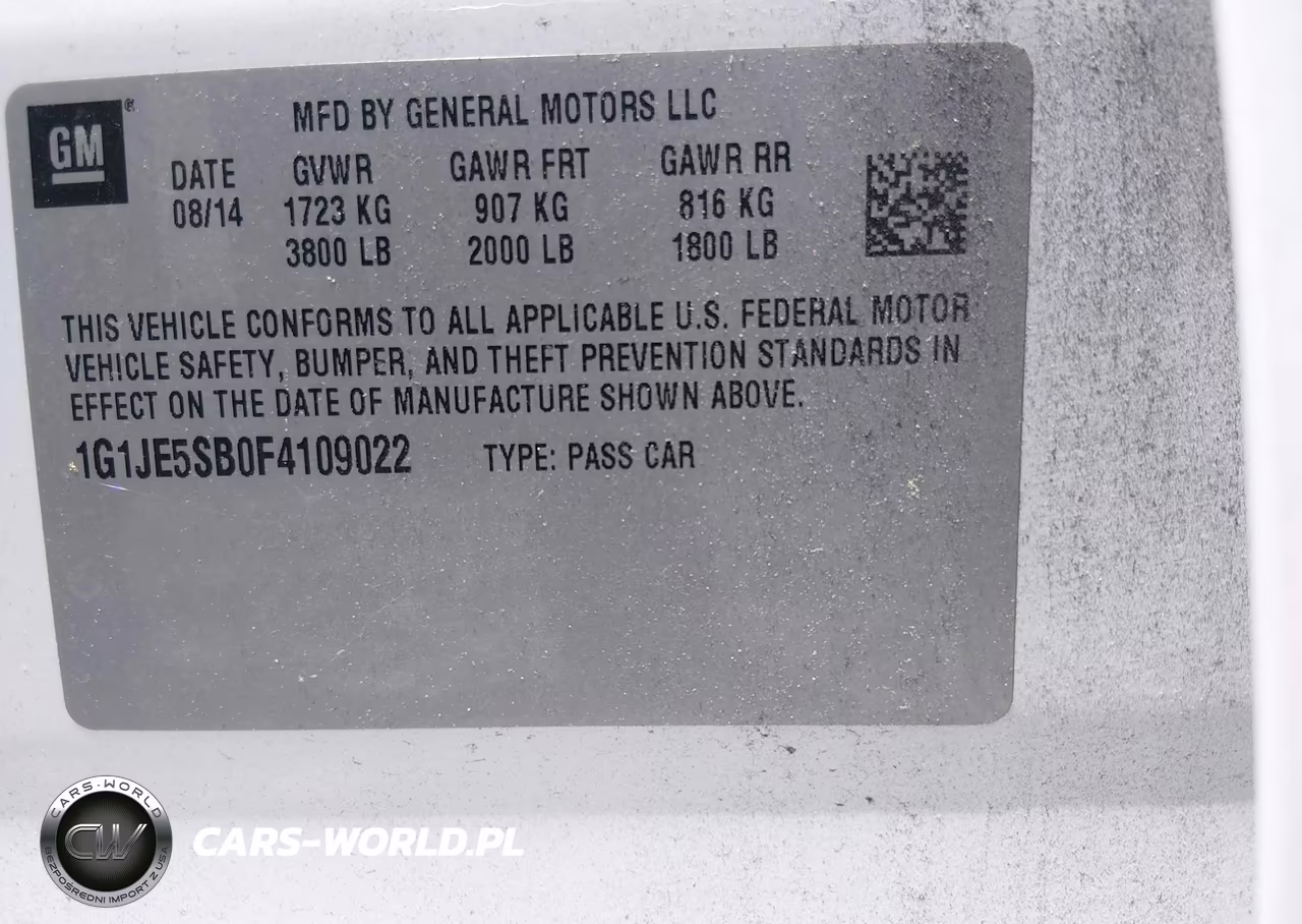 2015 Chevrolet Sonic Ltz Auto VIN:1G1JE5SB0F4109022 - 9