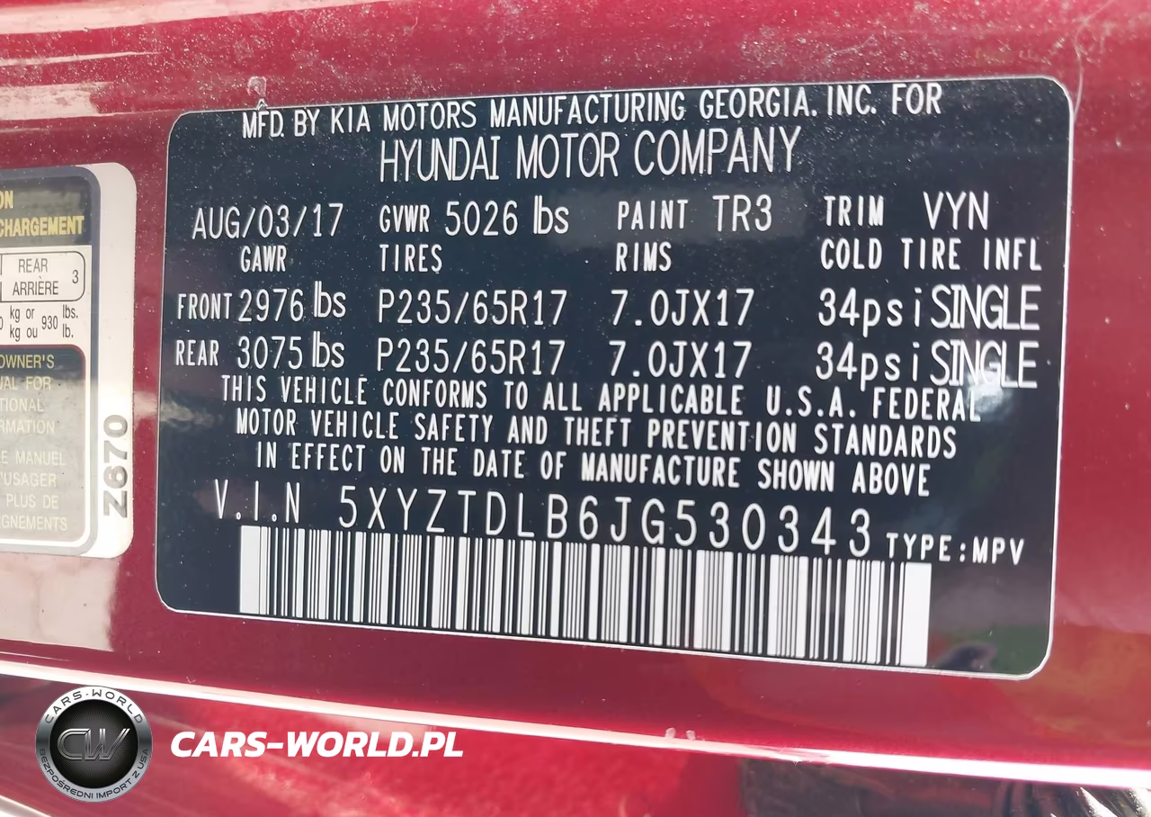 2018 Hyundai Santa Fe Sport 2.4L VIN:5XYZTDLB6JG530343 - 9