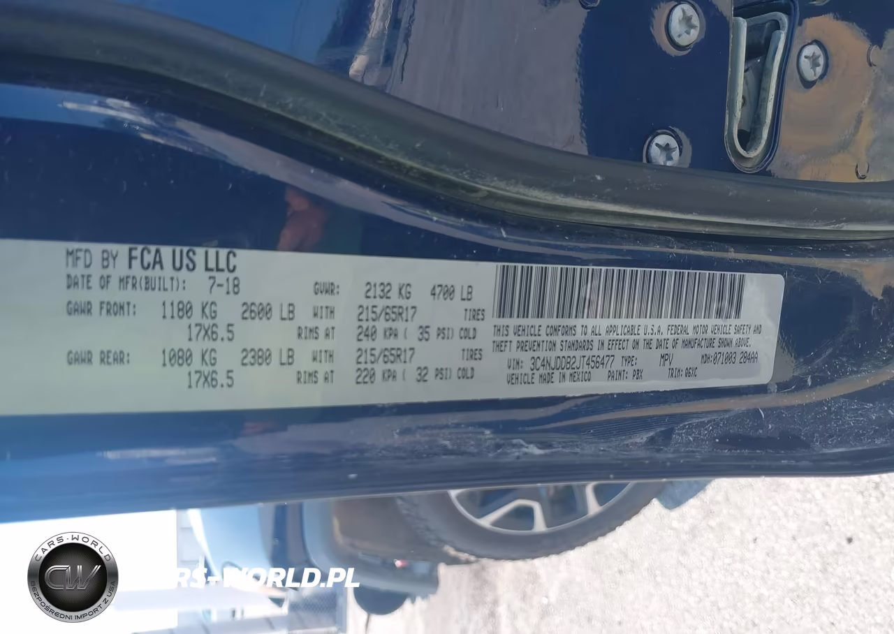 2018 Jeep Compass Trailhawk 4X4 VIN:3C4NJDDB2JT456477 - 9