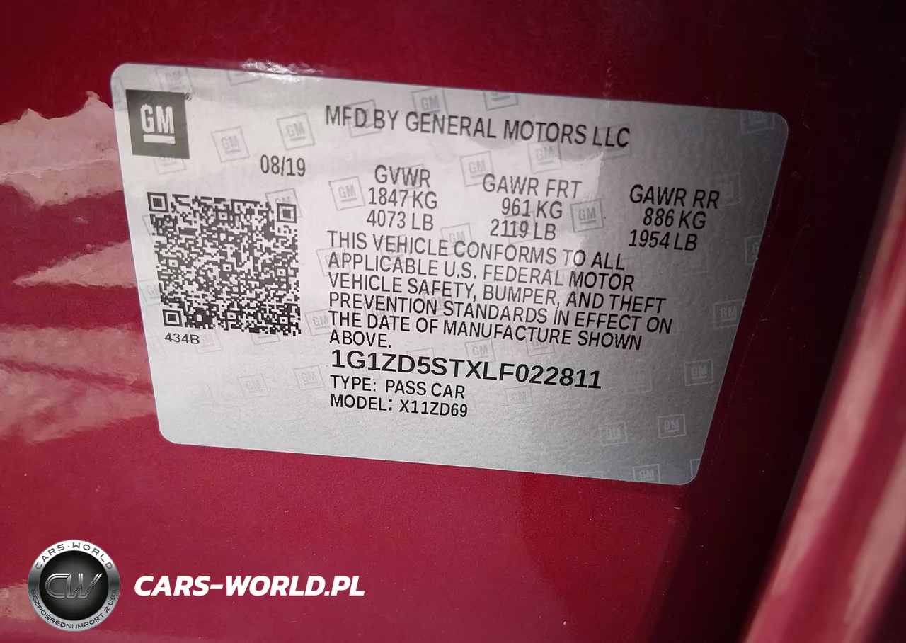 2020 Chevrolet Malibu Fwd Lt VIN:1G1ZD5STXLF022811 - 9
