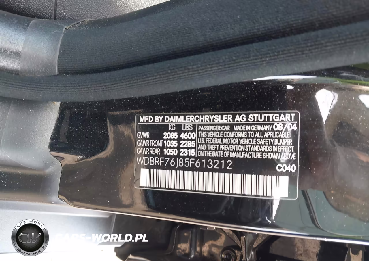 2005 Mercedes-Benz C 55 Amg VIN:WDBRF76J85F613212 - 9
