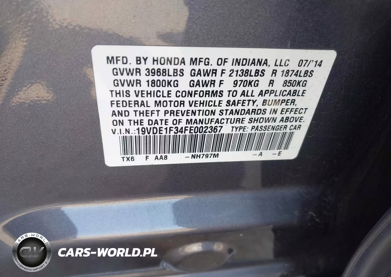 2015 Acura Ilx 2.0L VIN:19VDE1F34FE002367 - 9