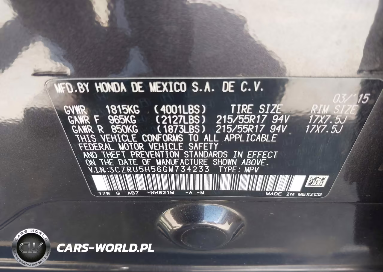 2016 Honda Hr-V Ex VIN:3CZRU5H56GM734233 - 9
