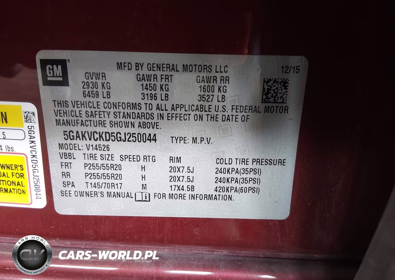 2016 Buick Enclave Premium VIN:5GAKVCKD5GJ250044 - 9