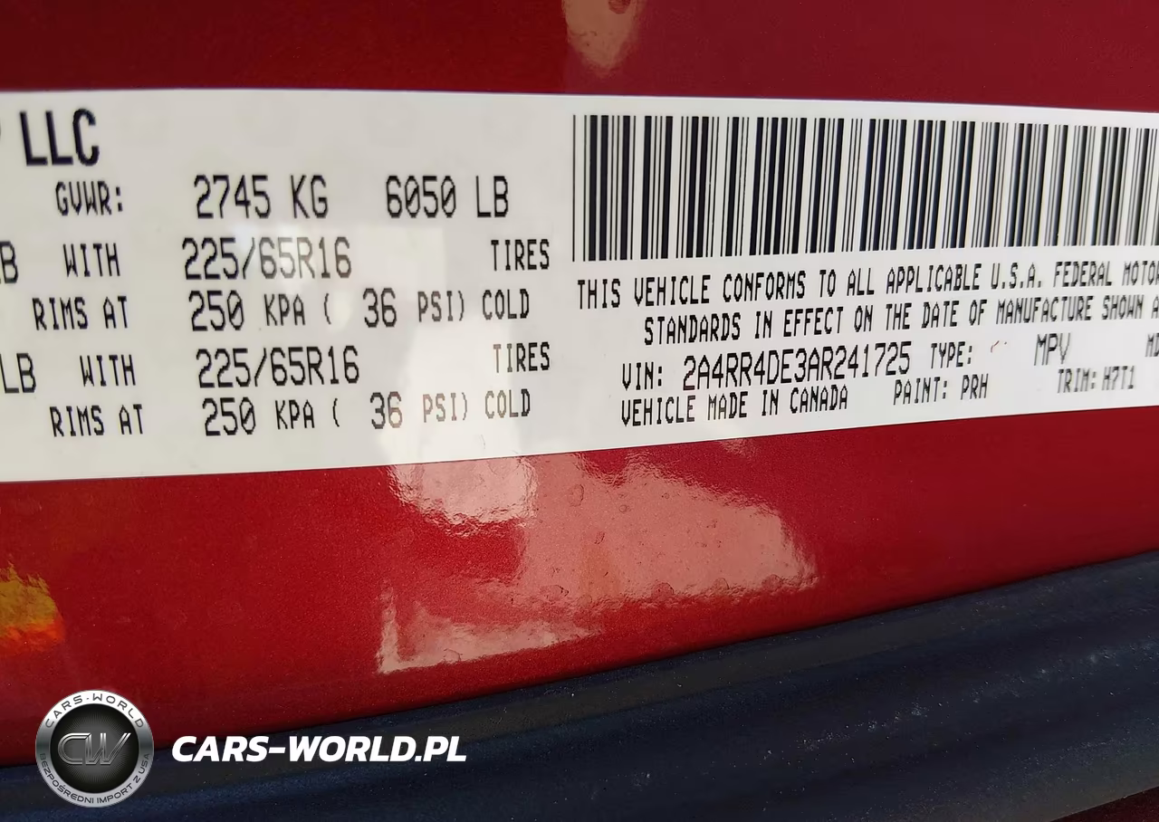 2010 Chrysler Town & Country Lx VIN:2A4RR4DE3AR241725 - 9