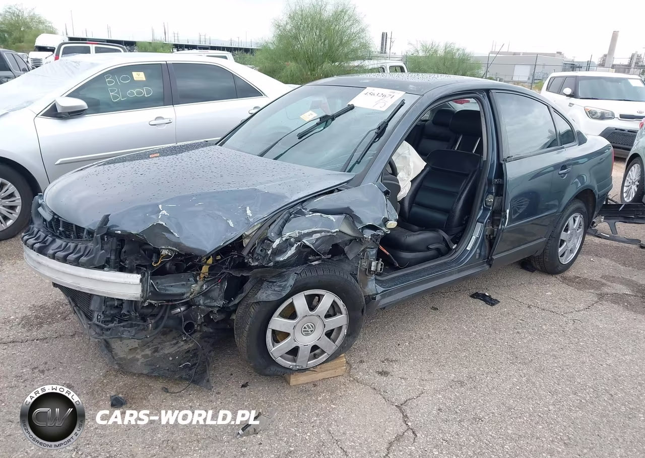 2000 Volkswagen Passat Gls VIN:WVWMA23B2YP165901 - 2