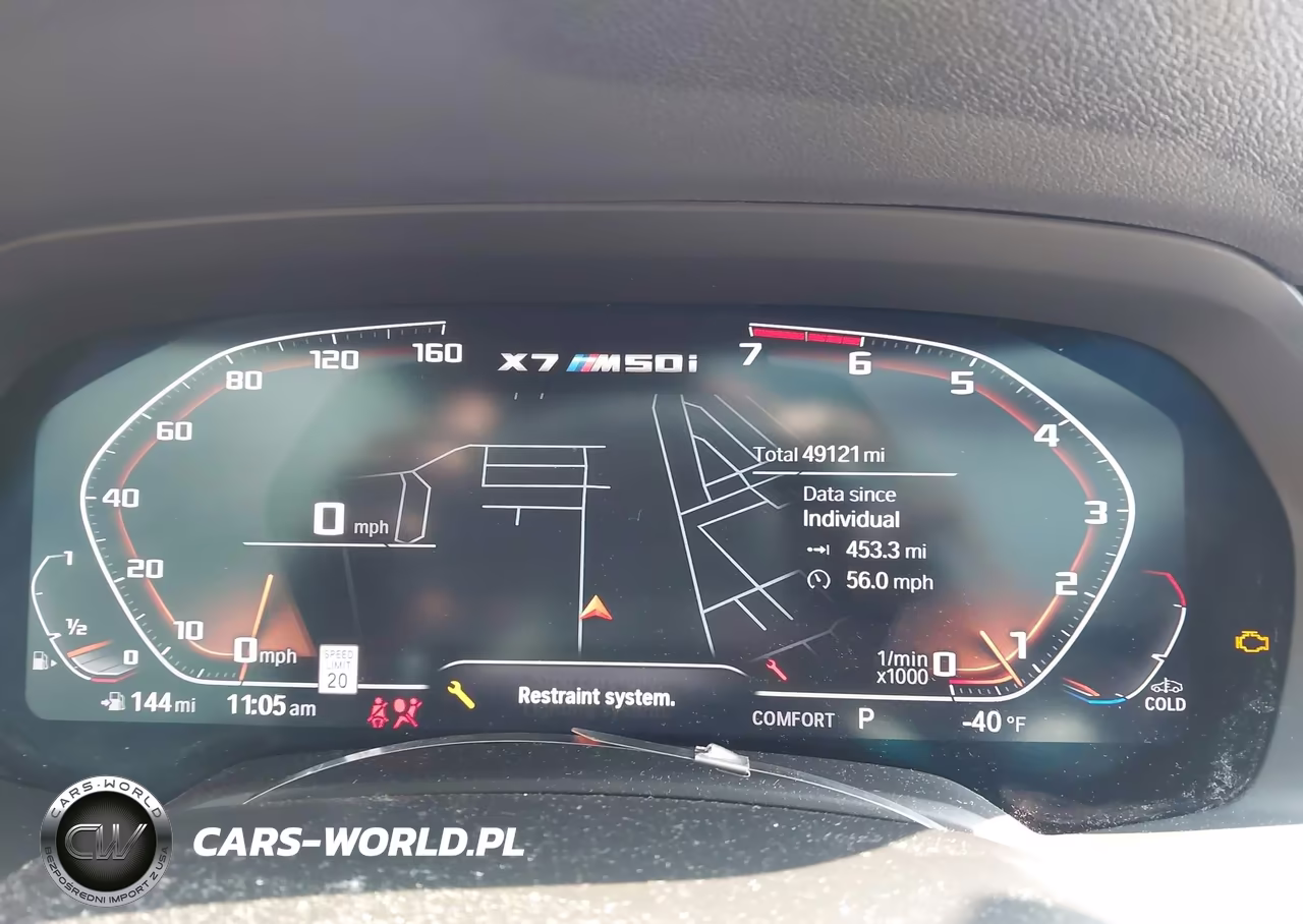 2022 BMW X7 M50I VIN:5UXCX6C01N9L68034 - 7
