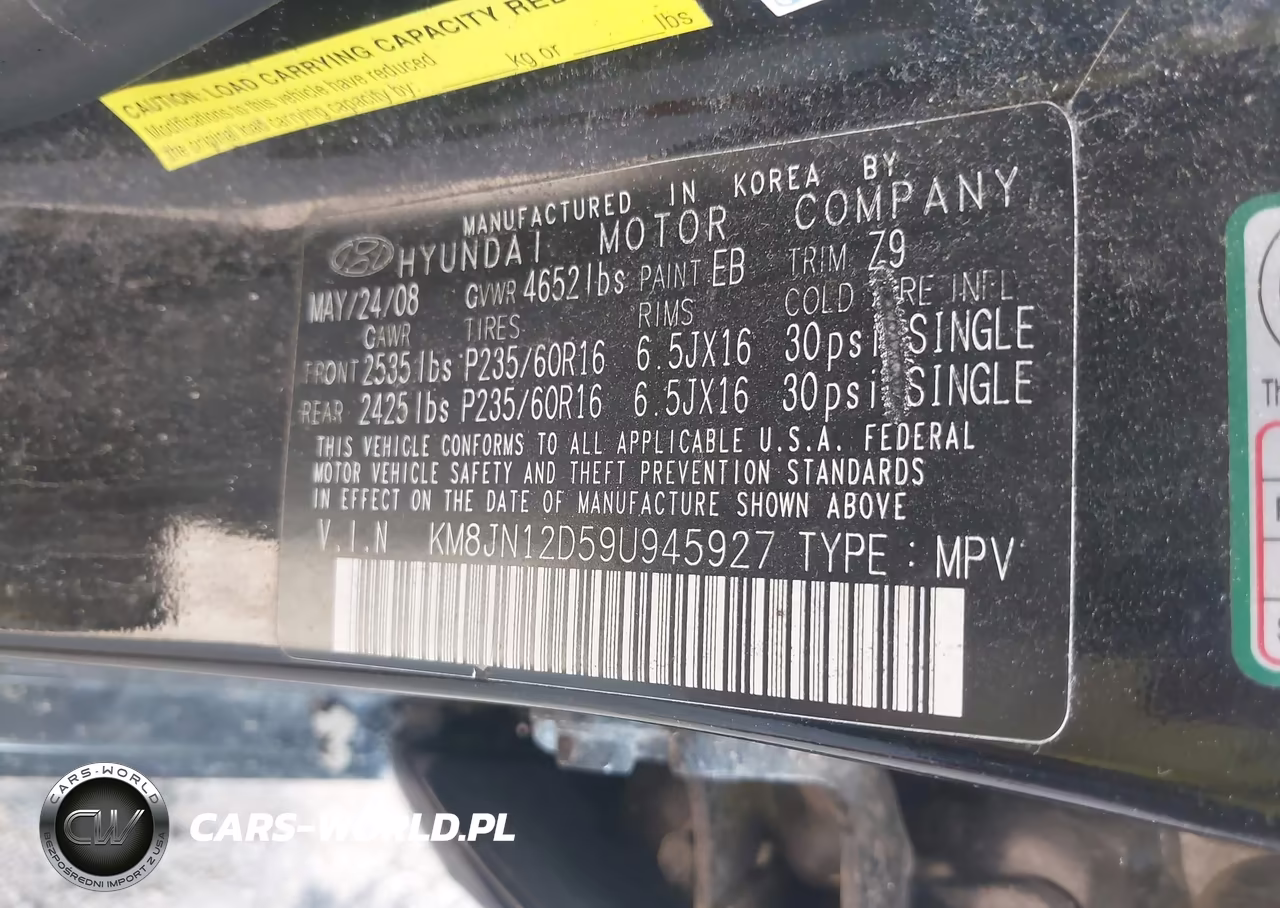 2009 Hyundai Tucson Limited V6 VIN:KM8JN12D59U945927 - 9