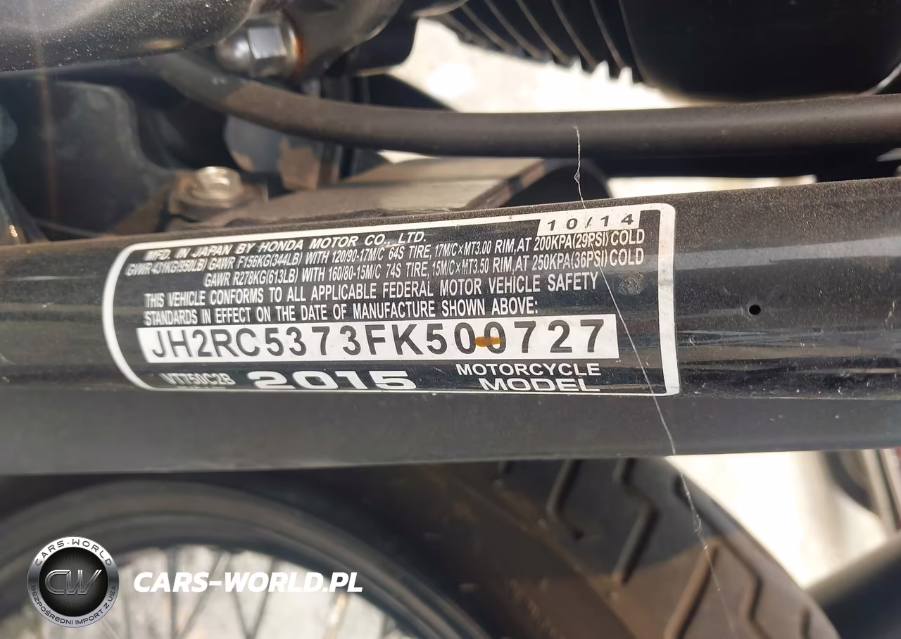 2015 Honda Vt750 C2B VIN:JH2RC5373FK500727 - 10