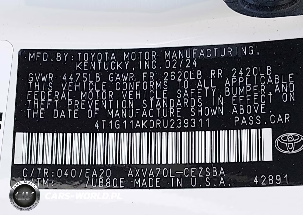 2024 Toyota Camry Se VIN:4T1G11AK0RU239311 - 9