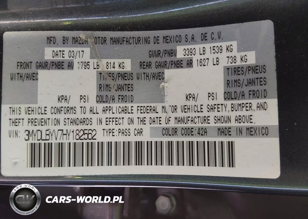 2017 Toyota Yaris Ia VIN:3MYDLBYV7HY182562 - 9