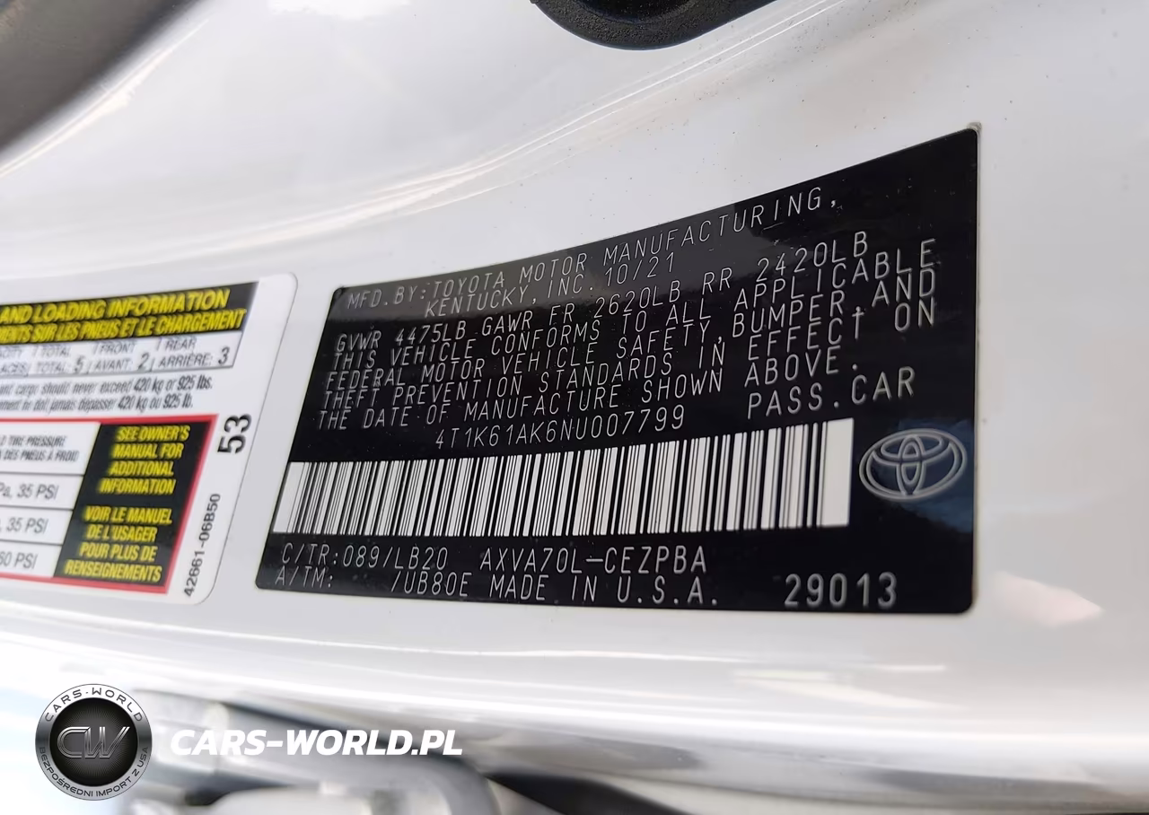 2022 Toyota Camry Xse VIN:4T1K61AK6NU007799 - 9