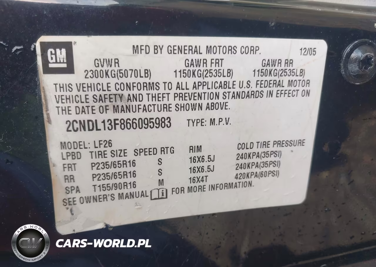 2006 Chevrolet Equinox Ls VIN:2CNDL13F866095983 - 9