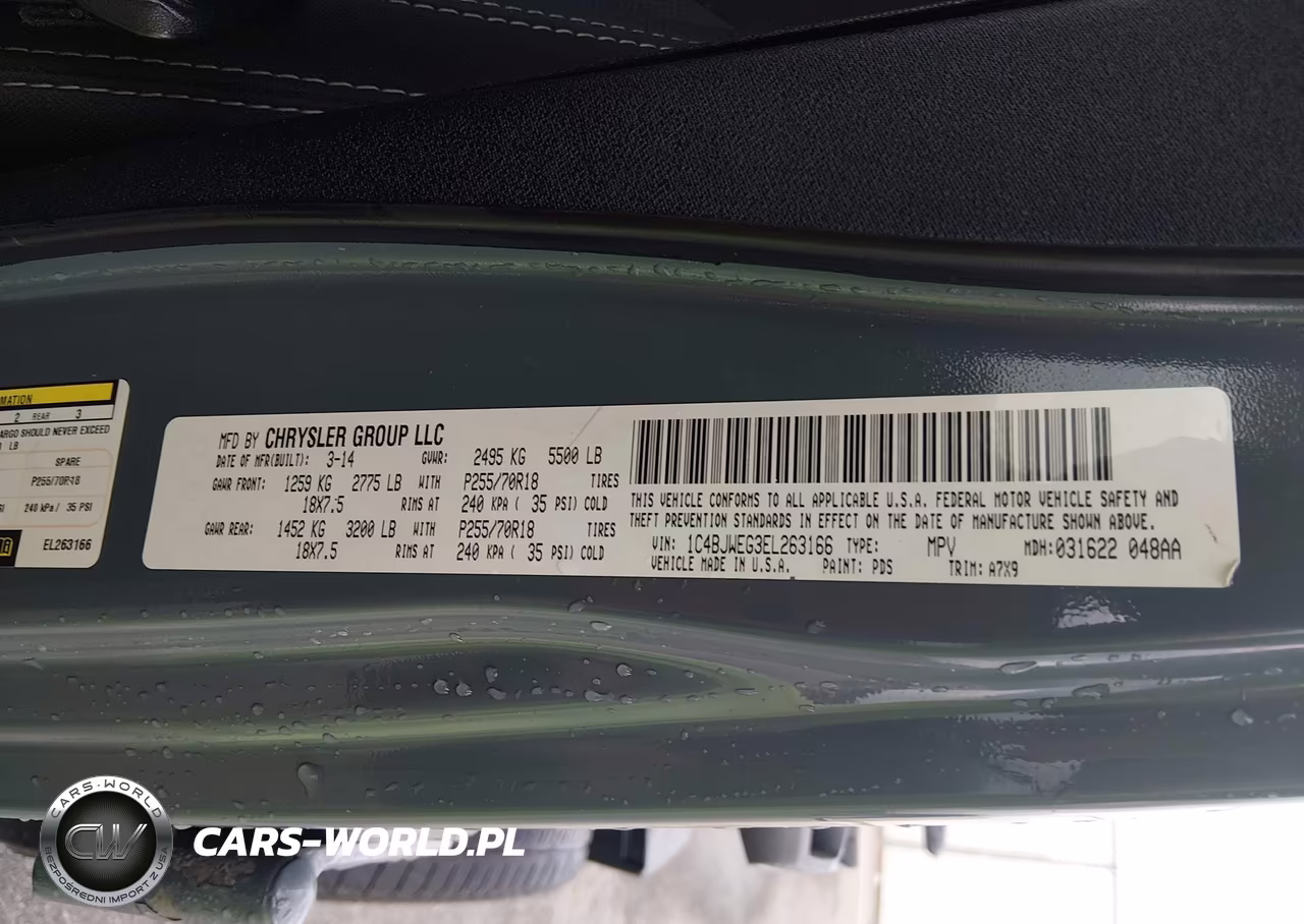 2014 Jeep Wrangler Unlimited Sahara VIN:1C4BJWEG3EL263166 - 9
