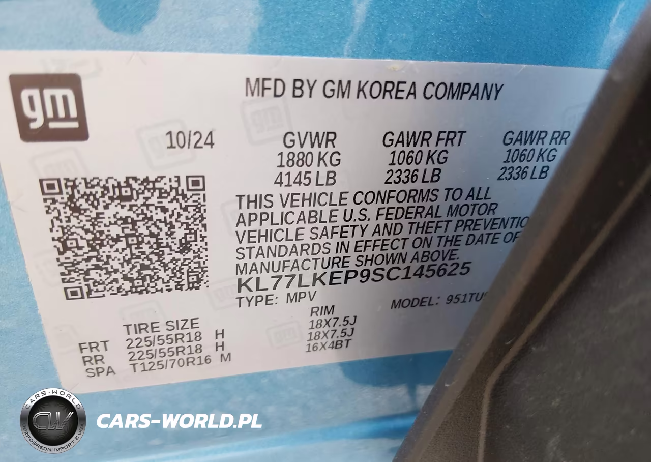 2025 Chevrolet Trax Fwd Activ VIN:KL77LKEP9SC145625 - 9