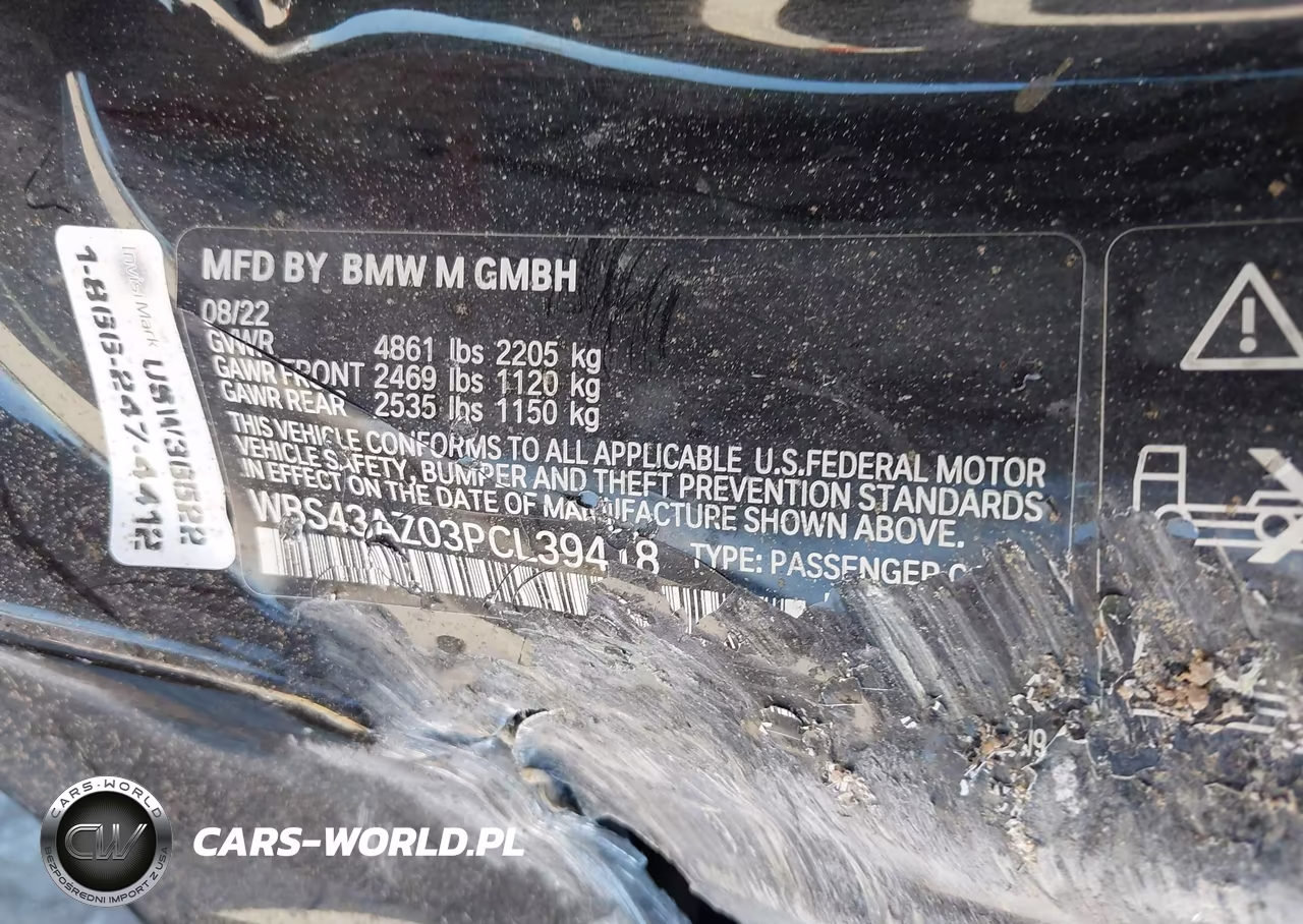 2023 BMW M4 Competition xDrive VIN:WBS43AZ03PCL39418 - 9