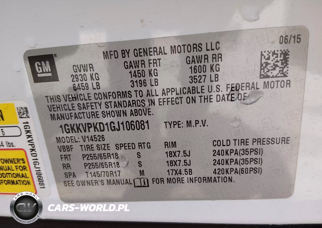 2016 GMC Acadia Sle-2 VIN:1GKKVPKD1GJ106081 - 9