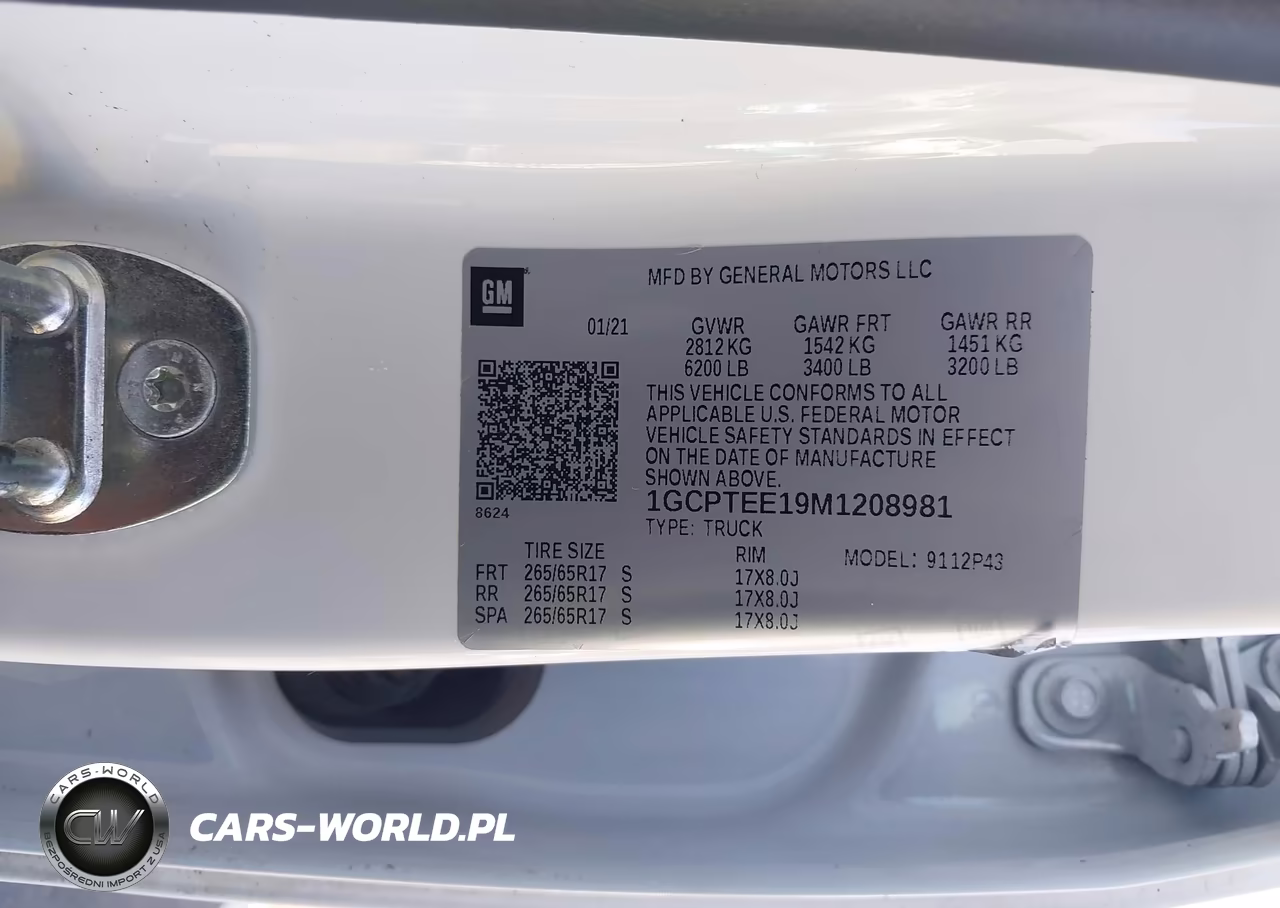 2021 Chevrolet Colorado 4Wd Short Box Zr2 VIN:1GCPTEE19M1208981 - 9