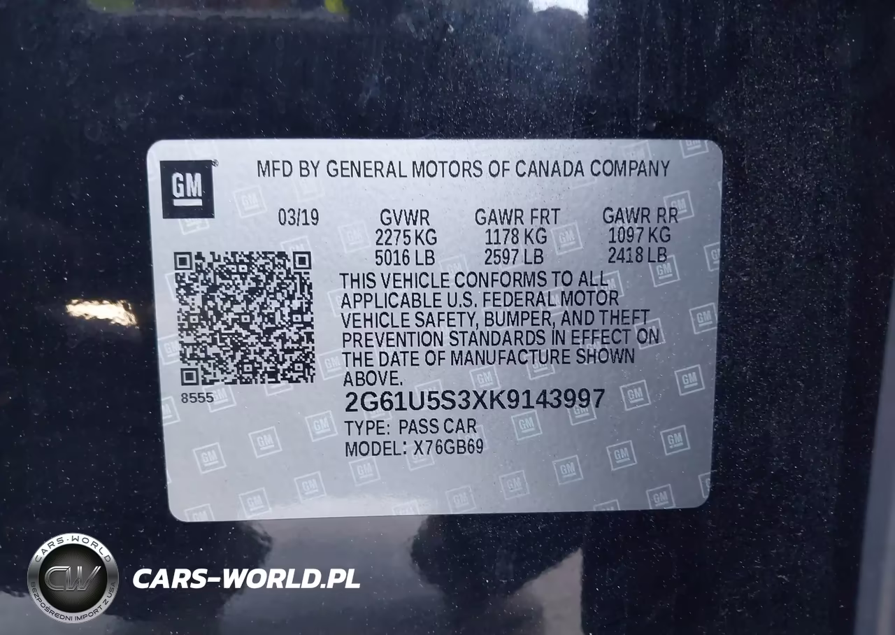2019 Cadillac Xts W20 Livery Package VIN:2G61U5S3XK9143997 - 9