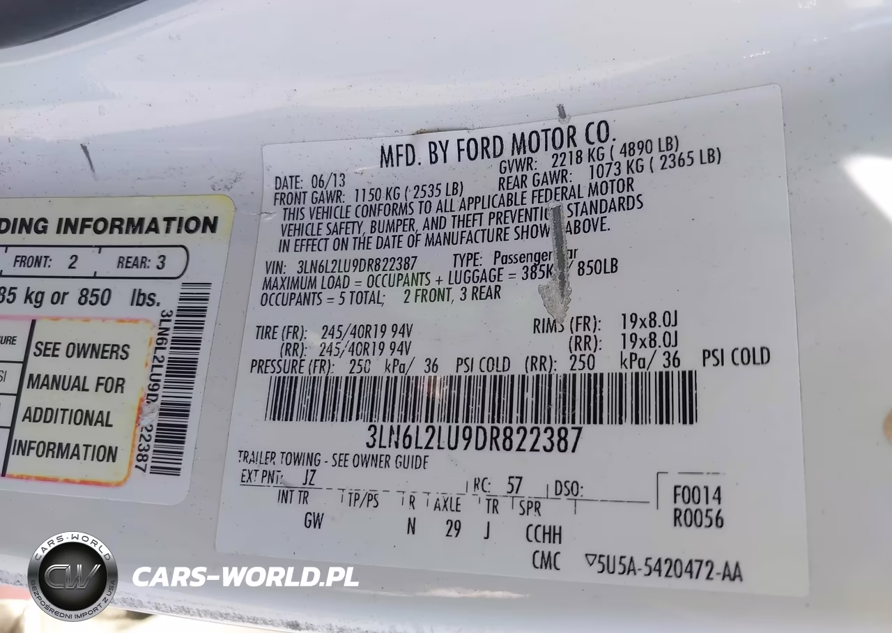 2013 Lincoln Mkz Hybrid VIN:3LN6L2LU9DR822387 - 9