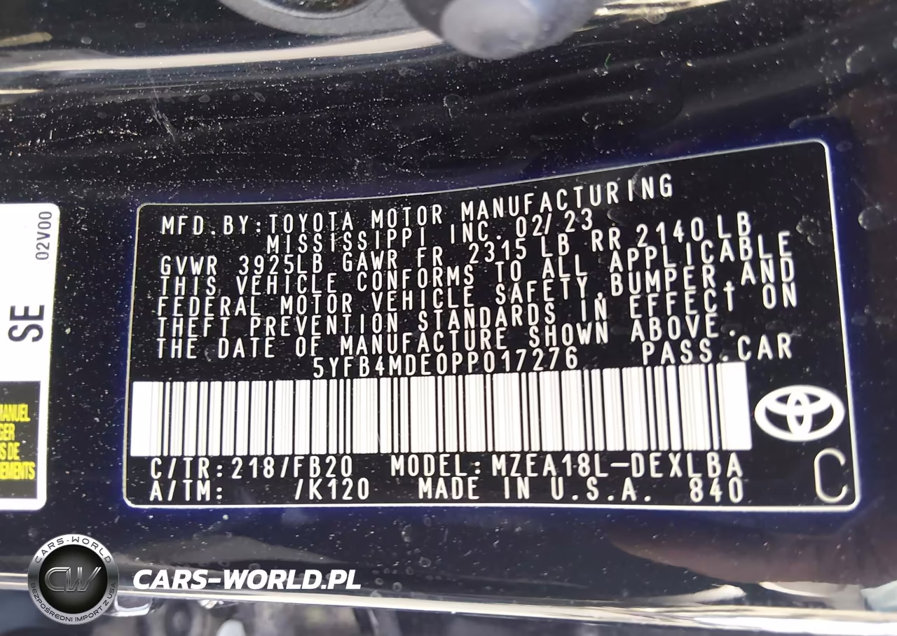 2023 Toyota Corolla Le VIN:5YFB4MDE0PP017276 - 9