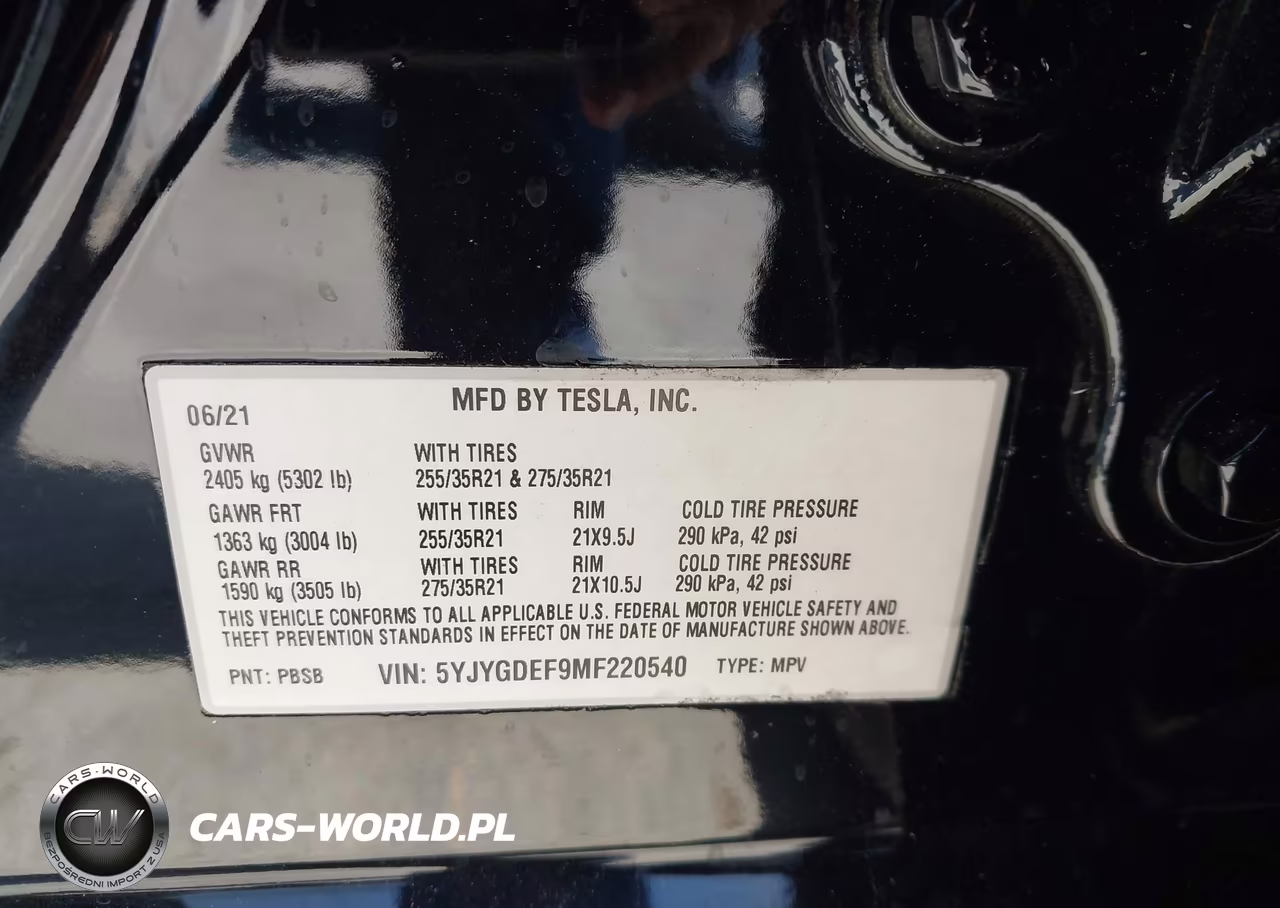 2021 Tesla Model Y Performance Dual Motor All-Wheel Drive VIN:5YJYGDEF9MF220540 - 9