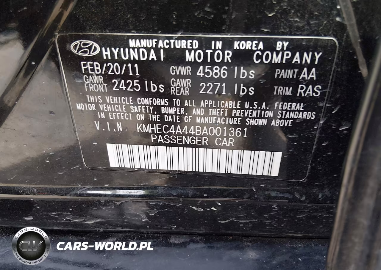 2011 Hyundai Sonata Hybrid VIN:KMHEC4A44BA001361 - 9