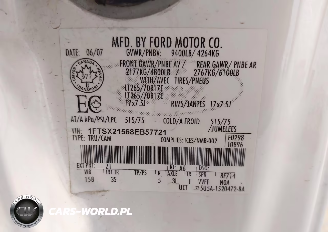 2008 Ford Super Duty F-250 Srw Fx4-Lariat-Xl-Xlt VIN:1FTSX21568EB57721 - 9