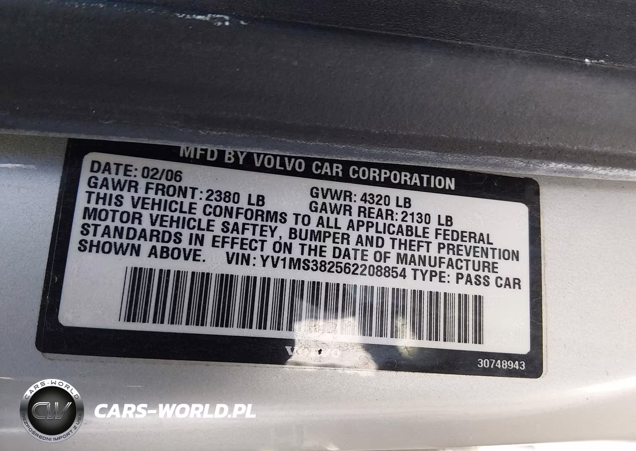 2006 Volvo S40 2.4I VIN:YV1MS382562208854 - 9