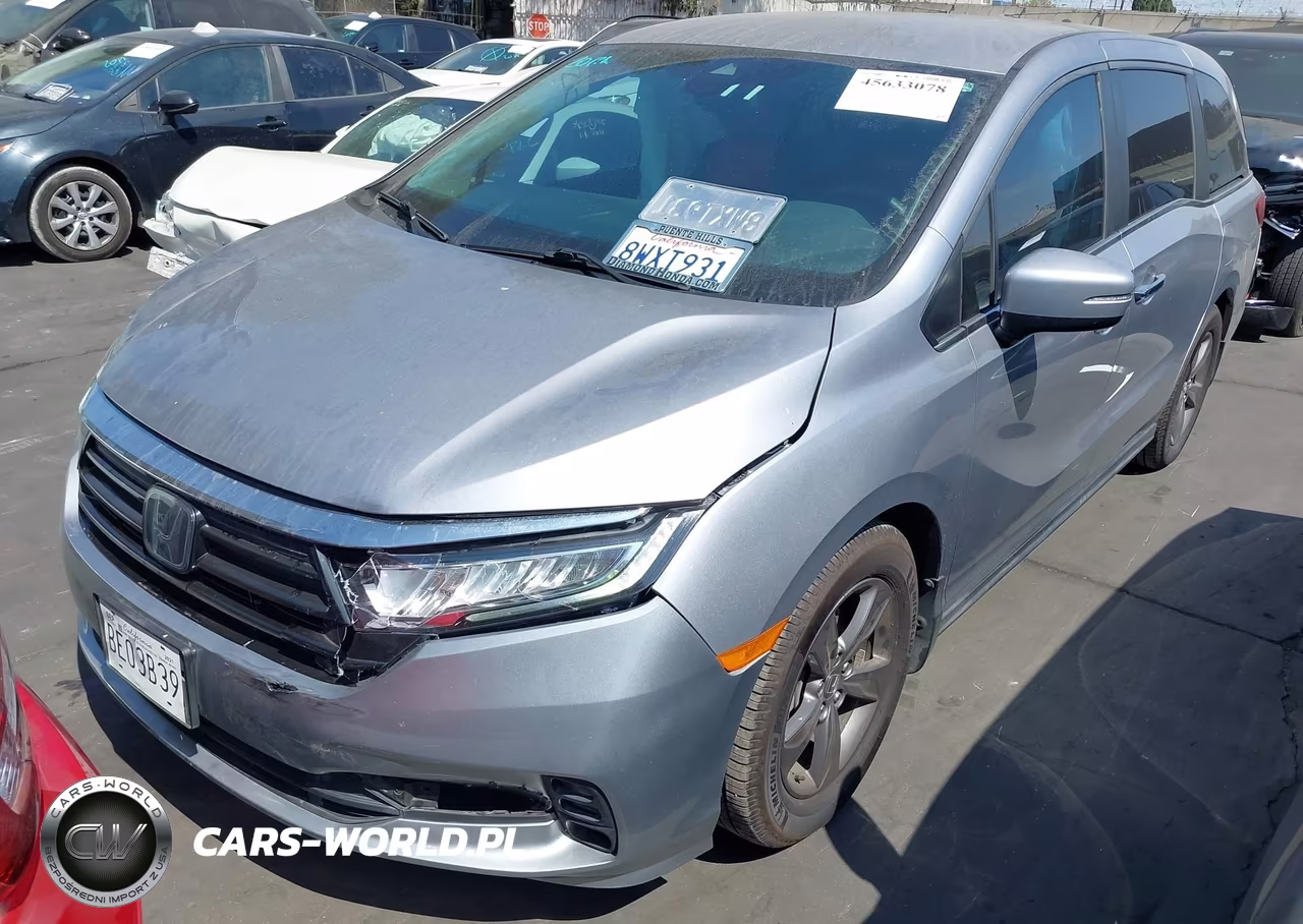 2022 Honda Odyssey Ex VIN:5FNRL6H54NB017393 - 2