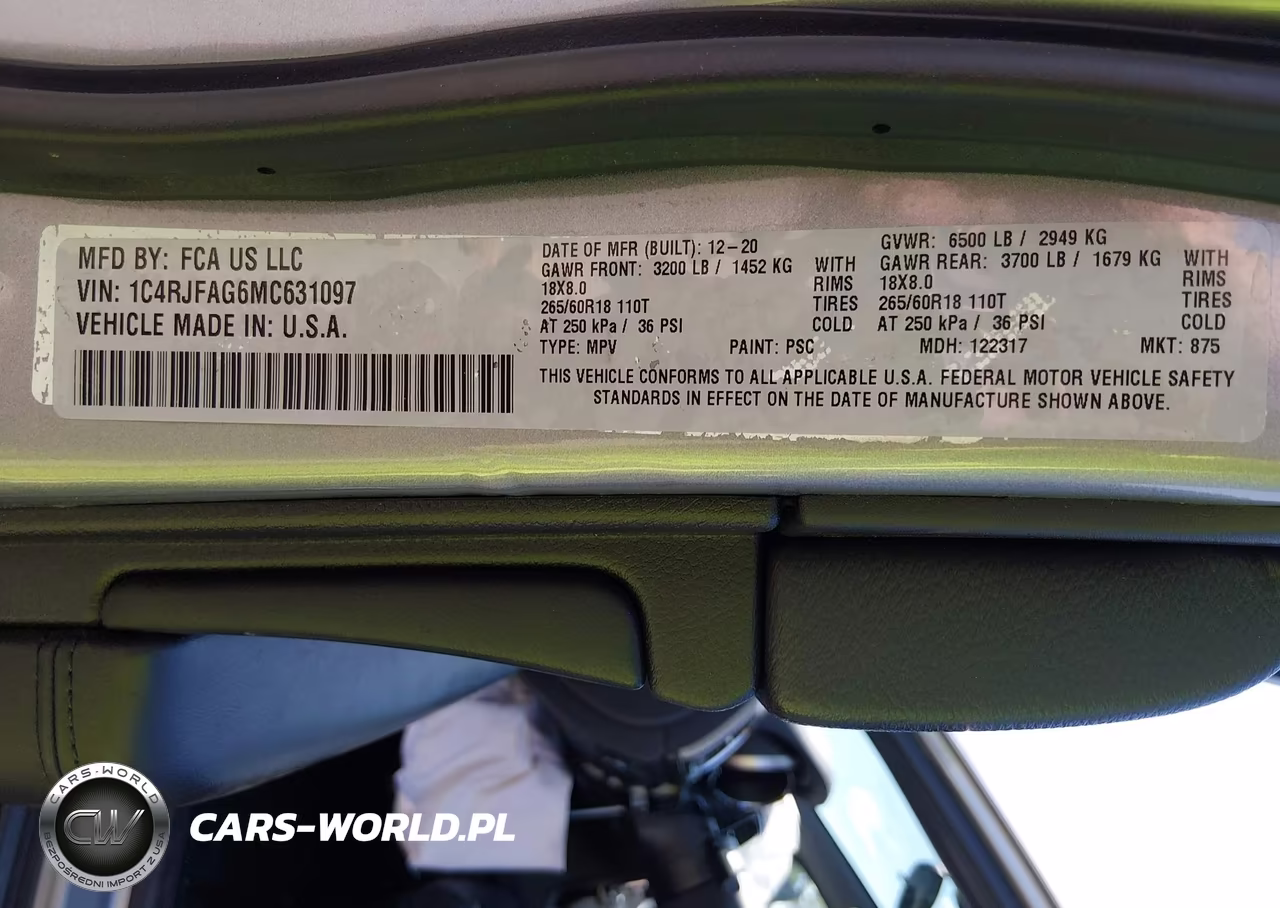 2021 Jeep Grand Cherokee Laredo X 4X4 VIN:1C4RJFAG6MC631097 - 9