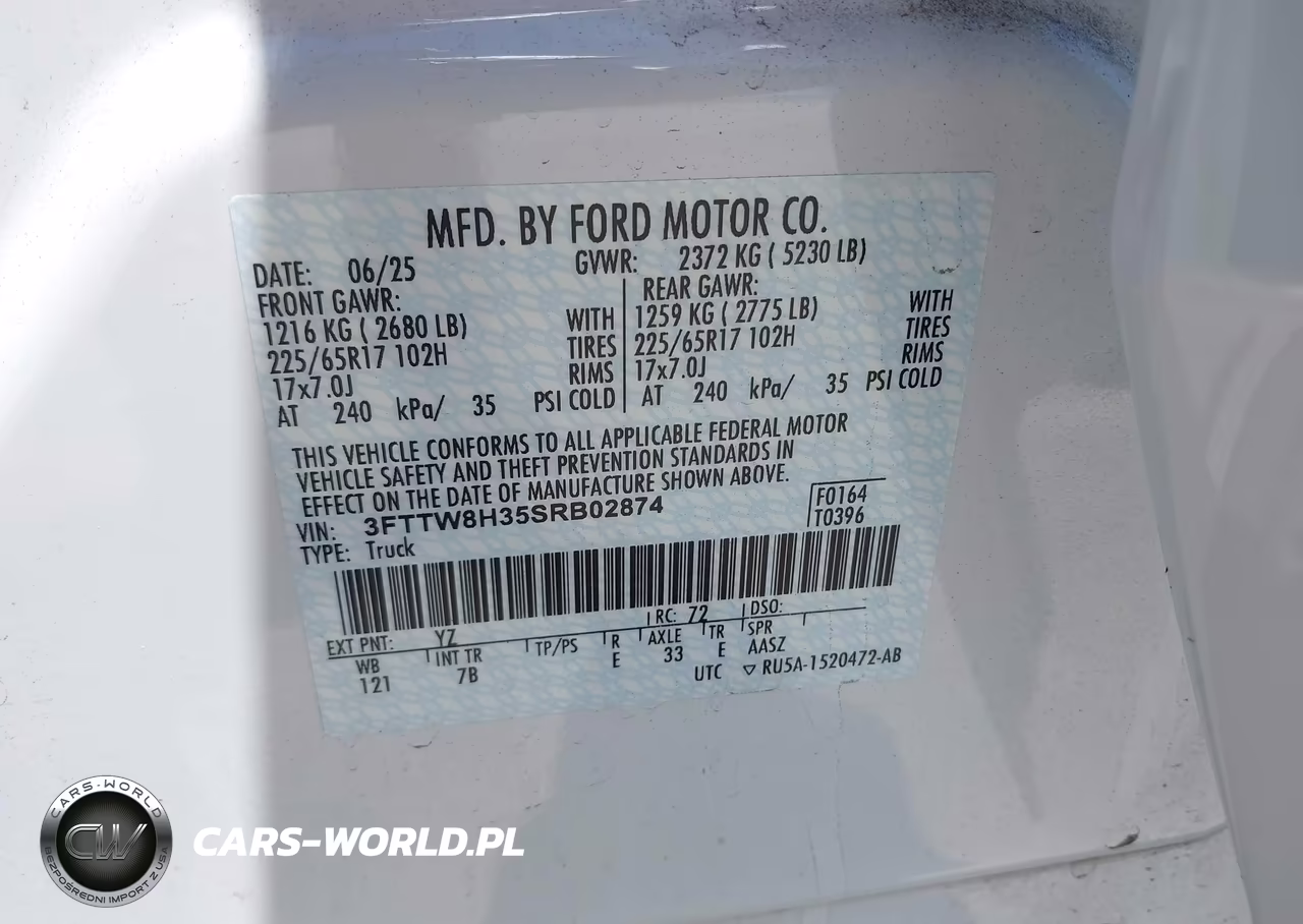 2025 Ford Maverick Xlt VIN:3FTTW8H35SRB02874 - 9