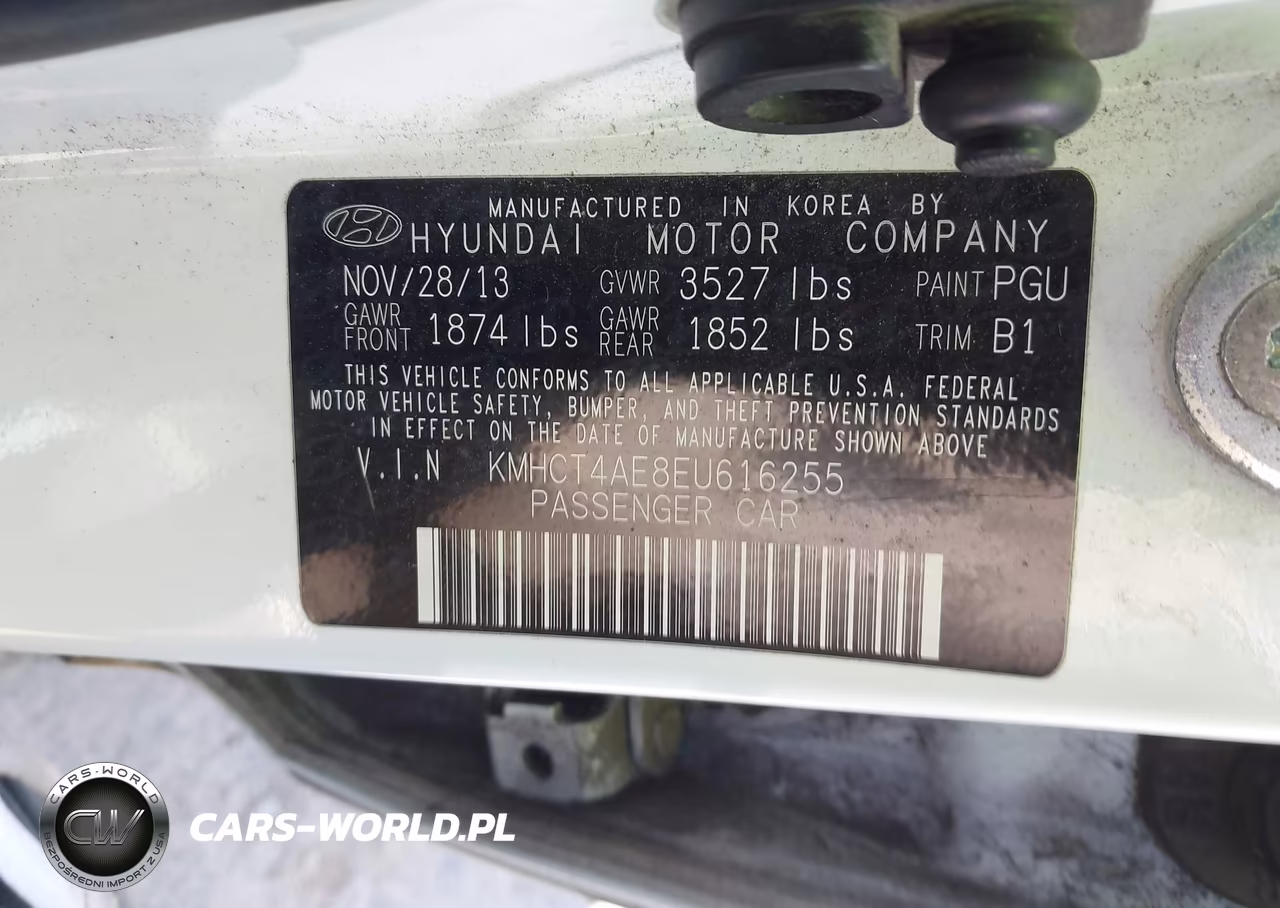 2014 Hyundai Accent Gls VIN:KMHCT4AE8EU616255 - 9