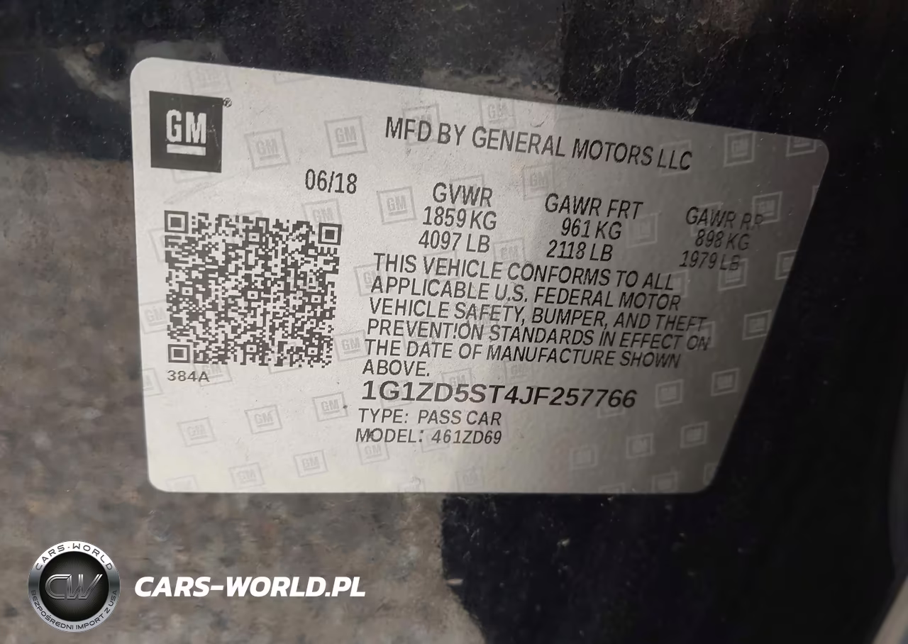 2018 Chevrolet Malibu Lt VIN:1G1ZD5ST4JF257766 - 9