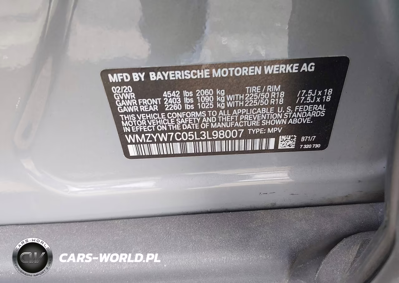 2020 Mini Countryman Cooper S VIN:WMZYW7C05L3L98007 - 9