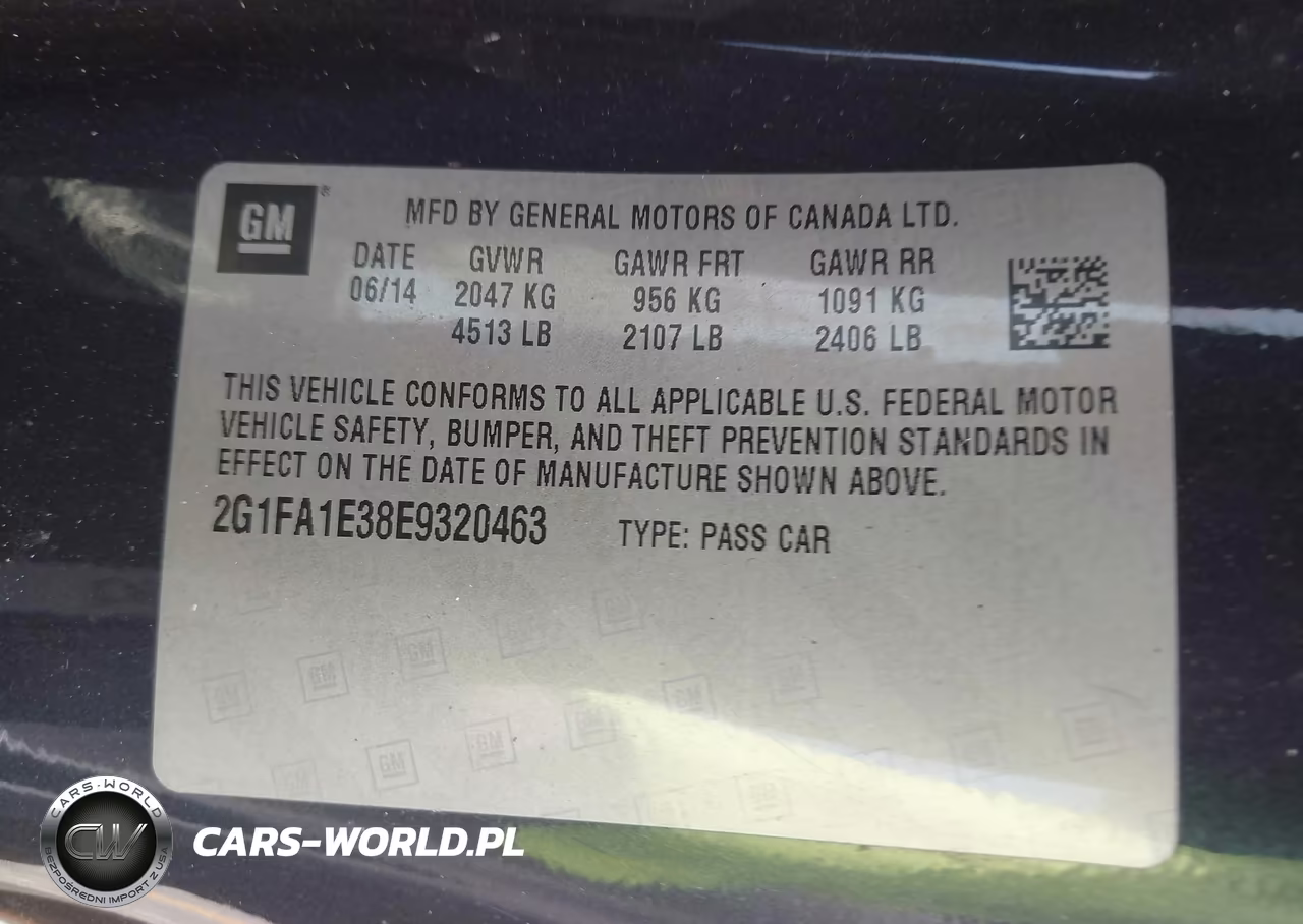 2014 Chevrolet Camaro 2Ls VIN:2G1FA1E38E9320463 - 9