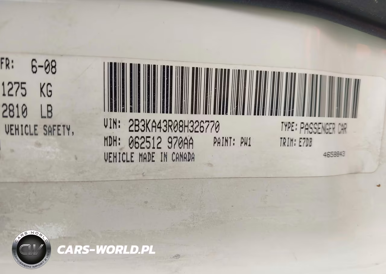 2008 Dodge Charger VIN:2B3KA43R08H326770 - 9