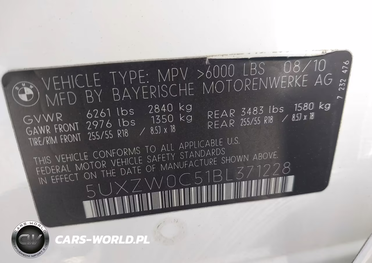 2011 BMW X5 xDrive35D VIN:5UXZW0C51BL371228 - 9