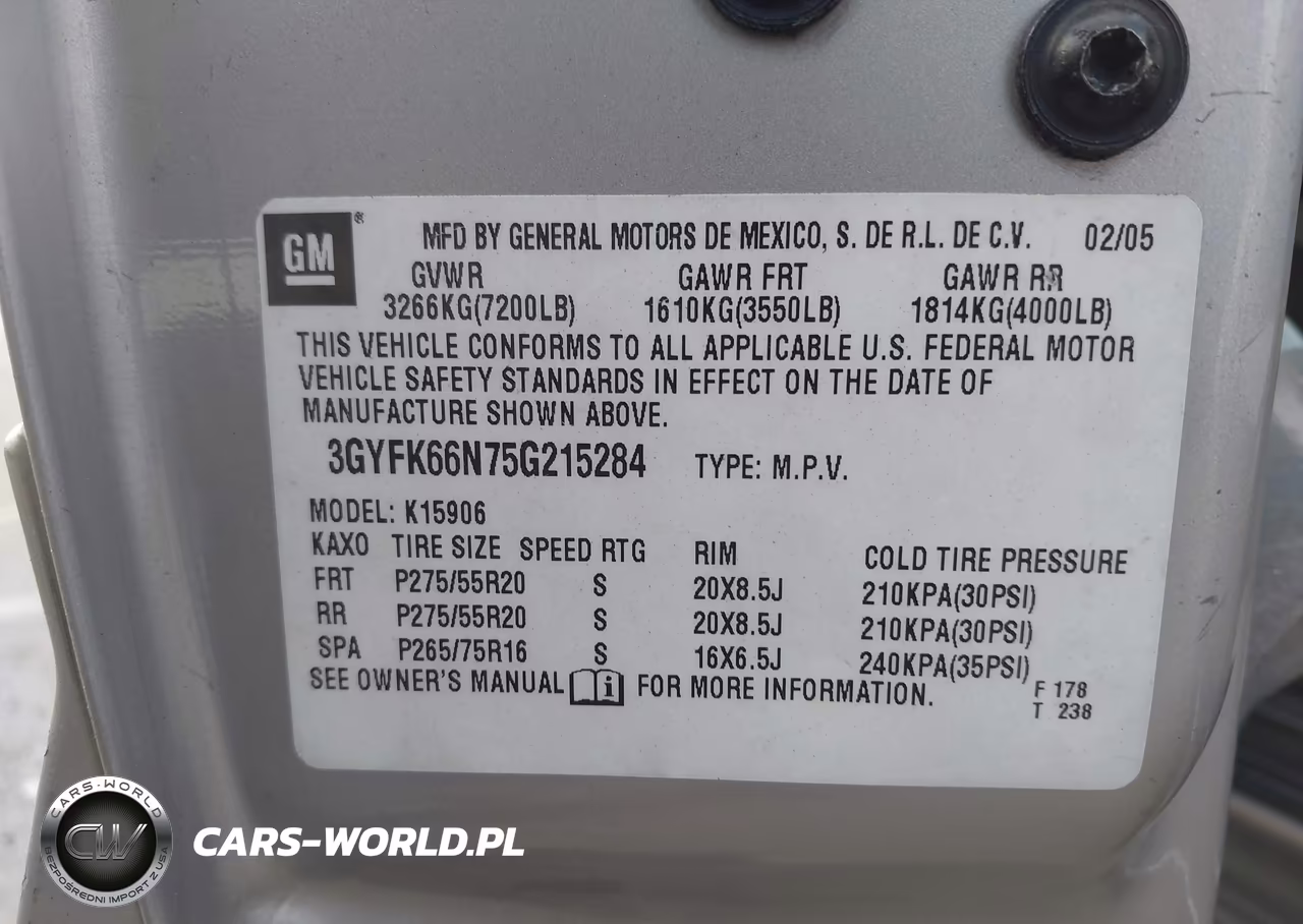 2005 Cadillac Escalade Esv Platinum Edition VIN:3GYFK66N75G215284 - 9