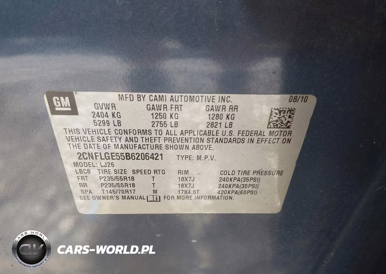 2011 Chevrolet Equinox Ltz VIN:2CNFLGE55B6206421 - 9