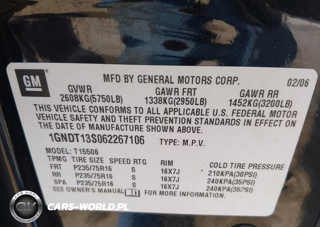 2006 Chevrolet Trailblazer Ls VIN:1GNDT13S062267106 - 9