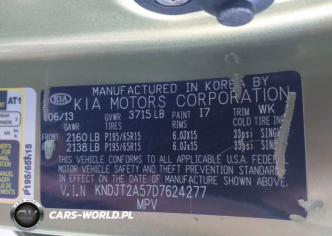 2013 Kia Soul VIN:KNDJT2A57D7624277 - 9