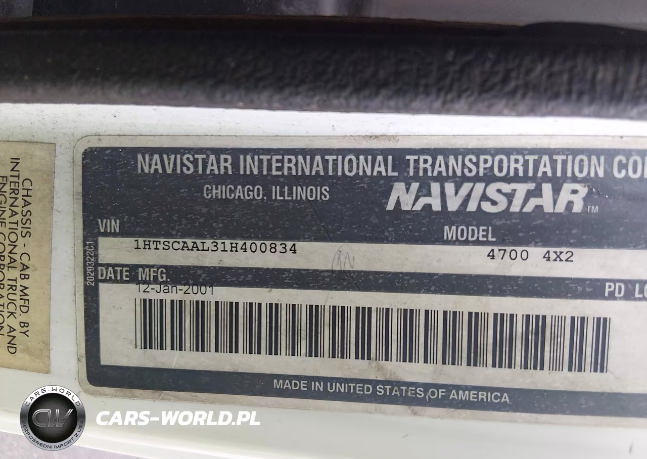 2001 International 4000 4700 VIN:1HTSCAAL31H400834 - 8