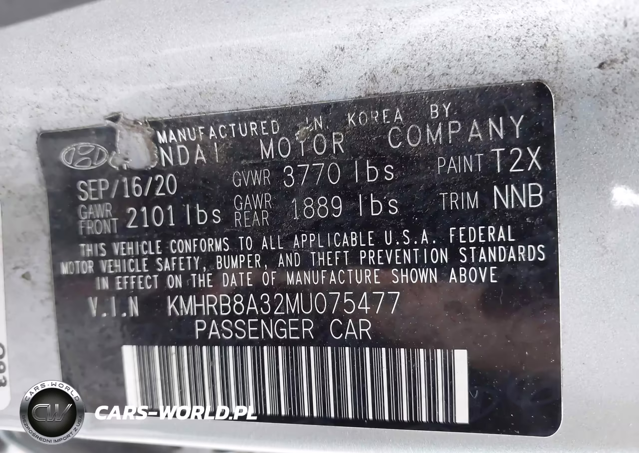 2021 Hyundai Venue Se VIN:KMHRB8A32MU075477 - 9