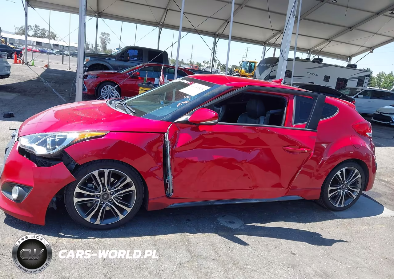 2016 Hyundai Veloster Turbo VIN:KMHTC6AE2GU302681 - 14
