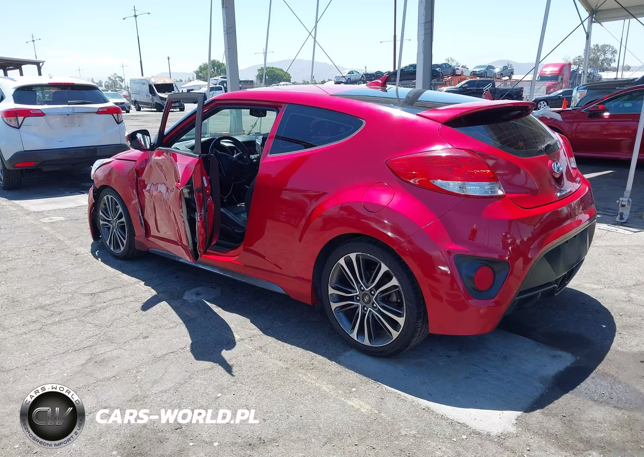 2016 Hyundai Veloster Turbo VIN:KMHTC6AE2GU302681 - 3