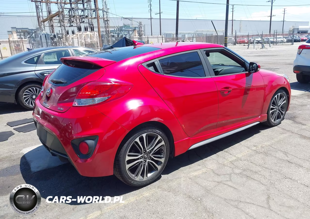 2016 Hyundai Veloster Turbo VIN:KMHTC6AE2GU302681 - 4