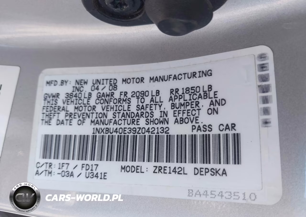 2009 Toyota Corolla S VIN:1NXBU40E39Z042132 - 9