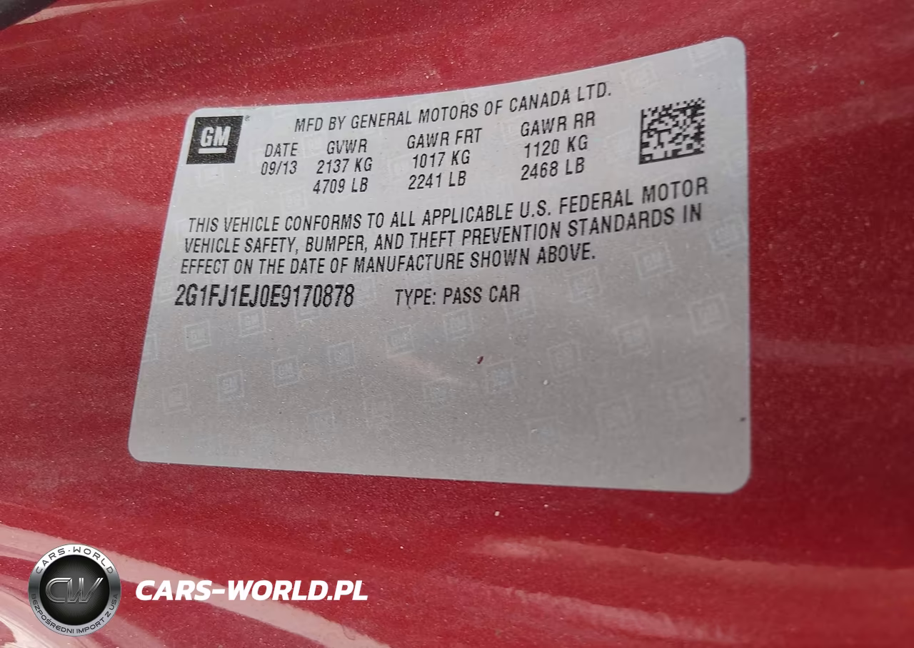 2014 Chevrolet Camaro 1Ss VIN:2G1FJ1EJ0E9170878 - 9