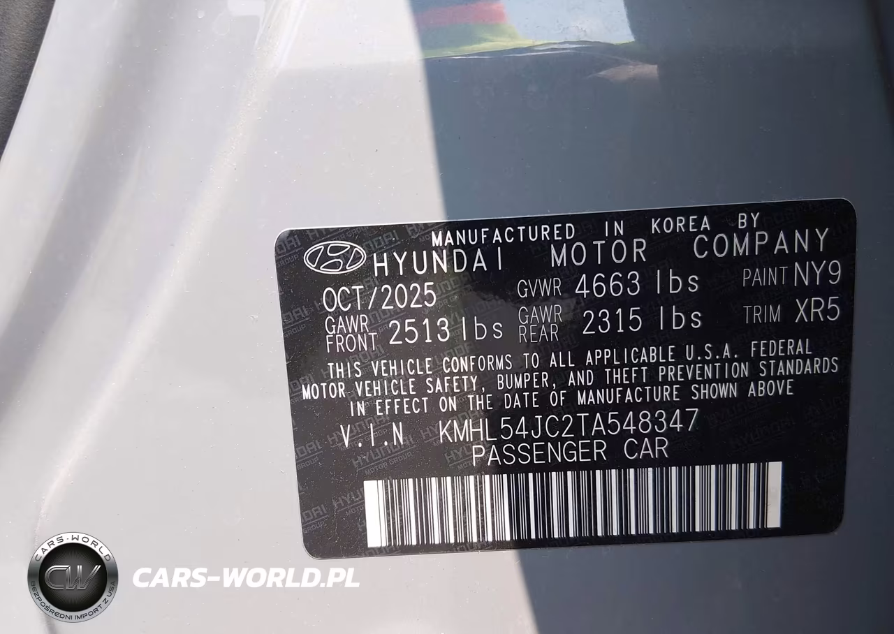 2026 Hyundai Sonata N Line VIN:KMHL54JC2TA548347 - 9